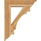 Ekena Millwork Merced Traditional Rough Sawn Bracket w/ Offset Brace, Western Red Cedar, 8"W x 30"D x 38"H BKT0806X30X38MRC01RWR - alternate 4